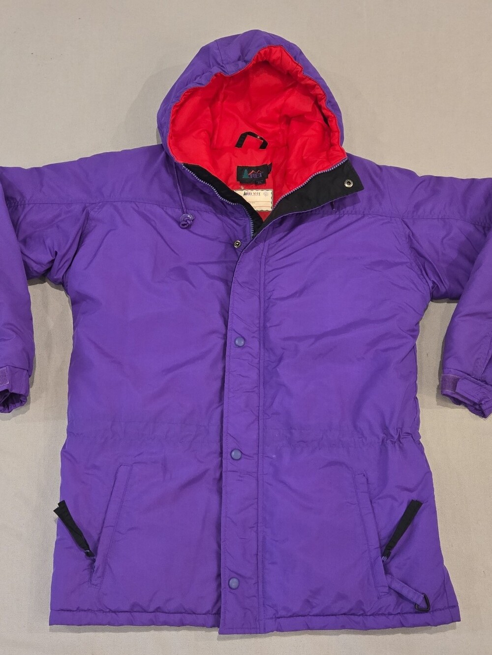 REI Kids Radial Sleeve Parka Jacket in Purple Vintage 90s